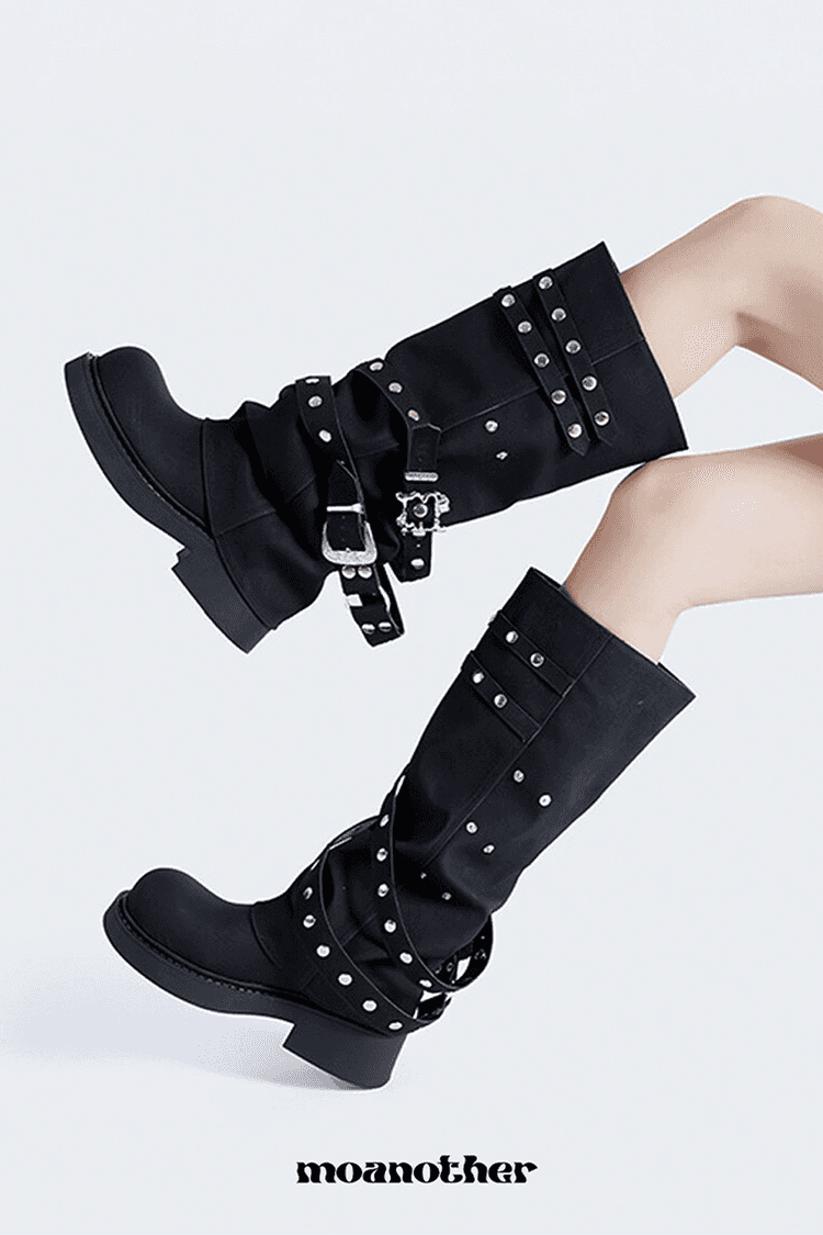 모어나더 Hip Buckle Long Boots