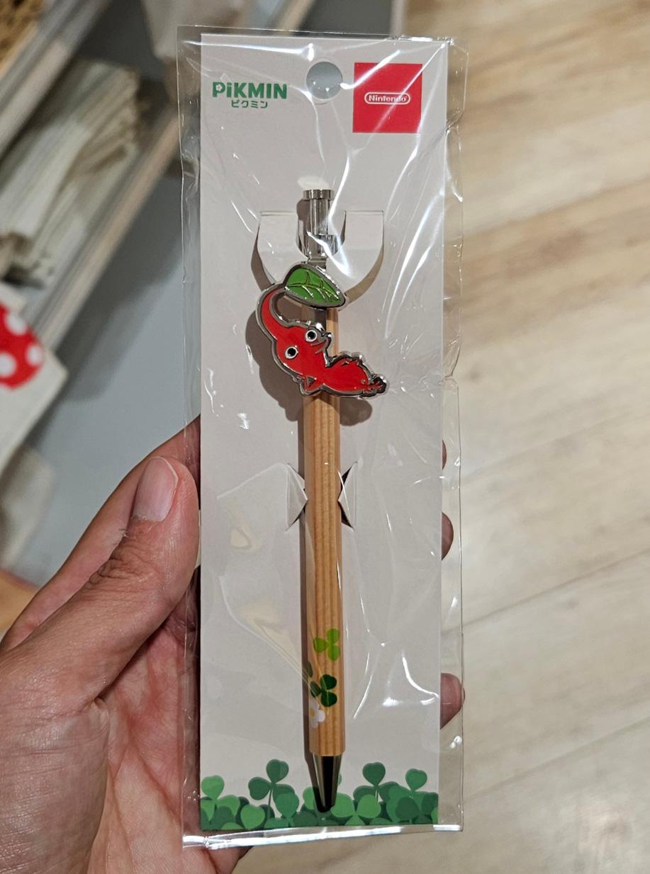 일본 닌텐도 스토어 레드 피크민 클립 볼펜
