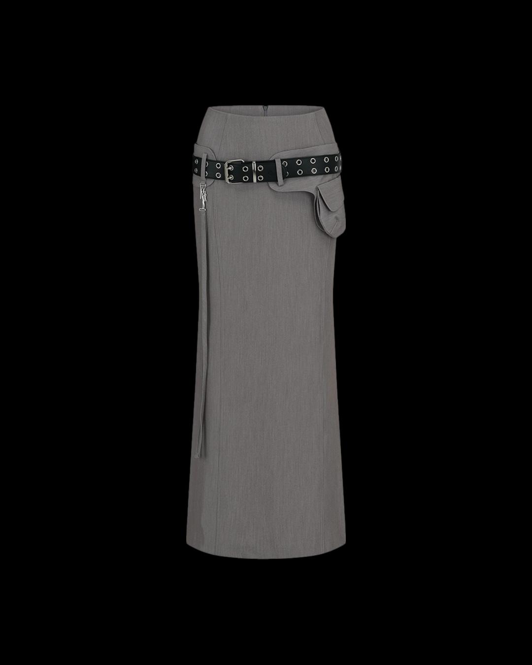 KASHIKO Pocket Belt Long Skirt
