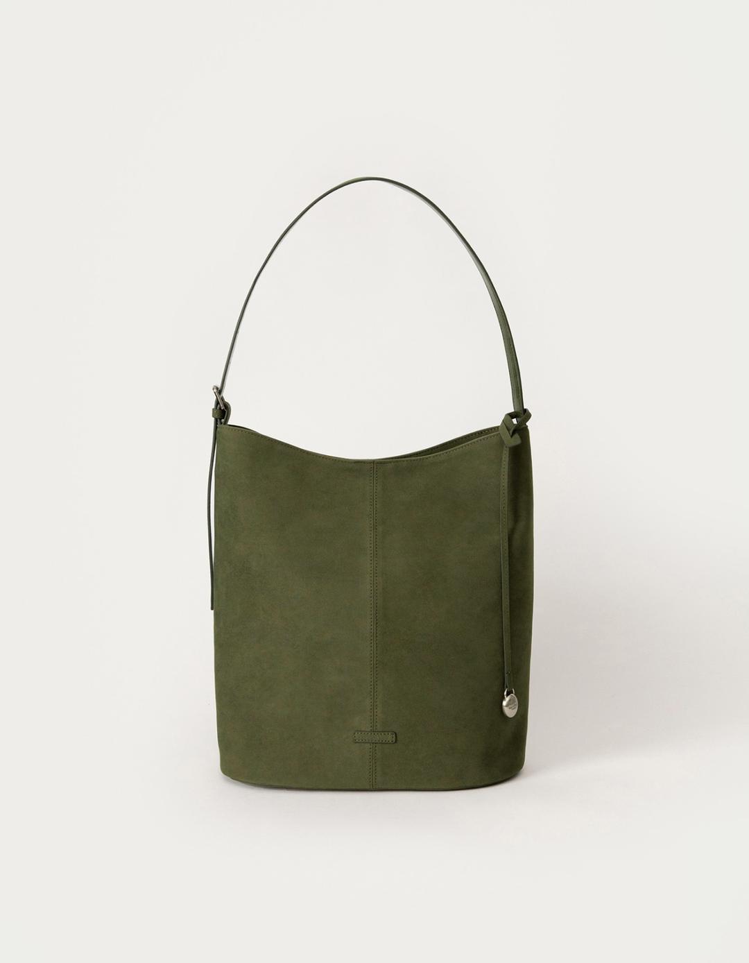 Suede Benta Shoulder Bag - Vintage Olive