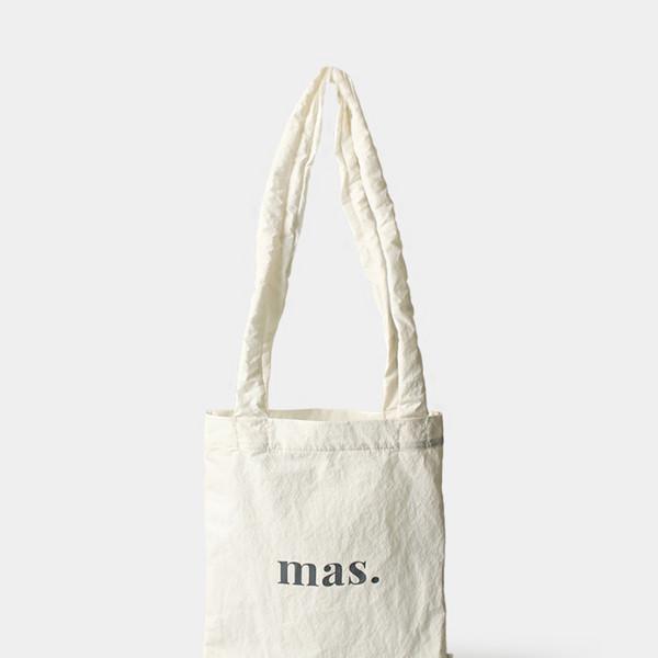 Shirring eco bag _ Ivory