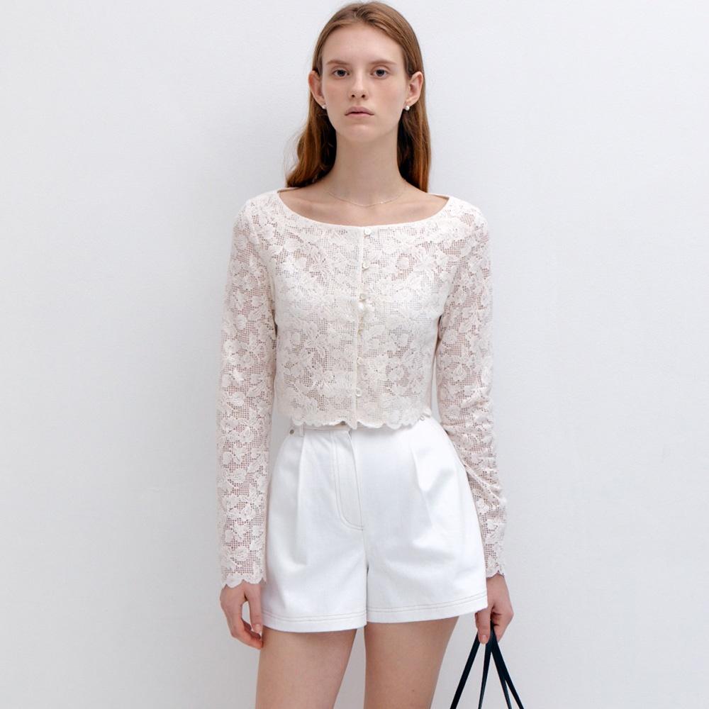 Flower Jacquard Cardigan_Long Sleeve