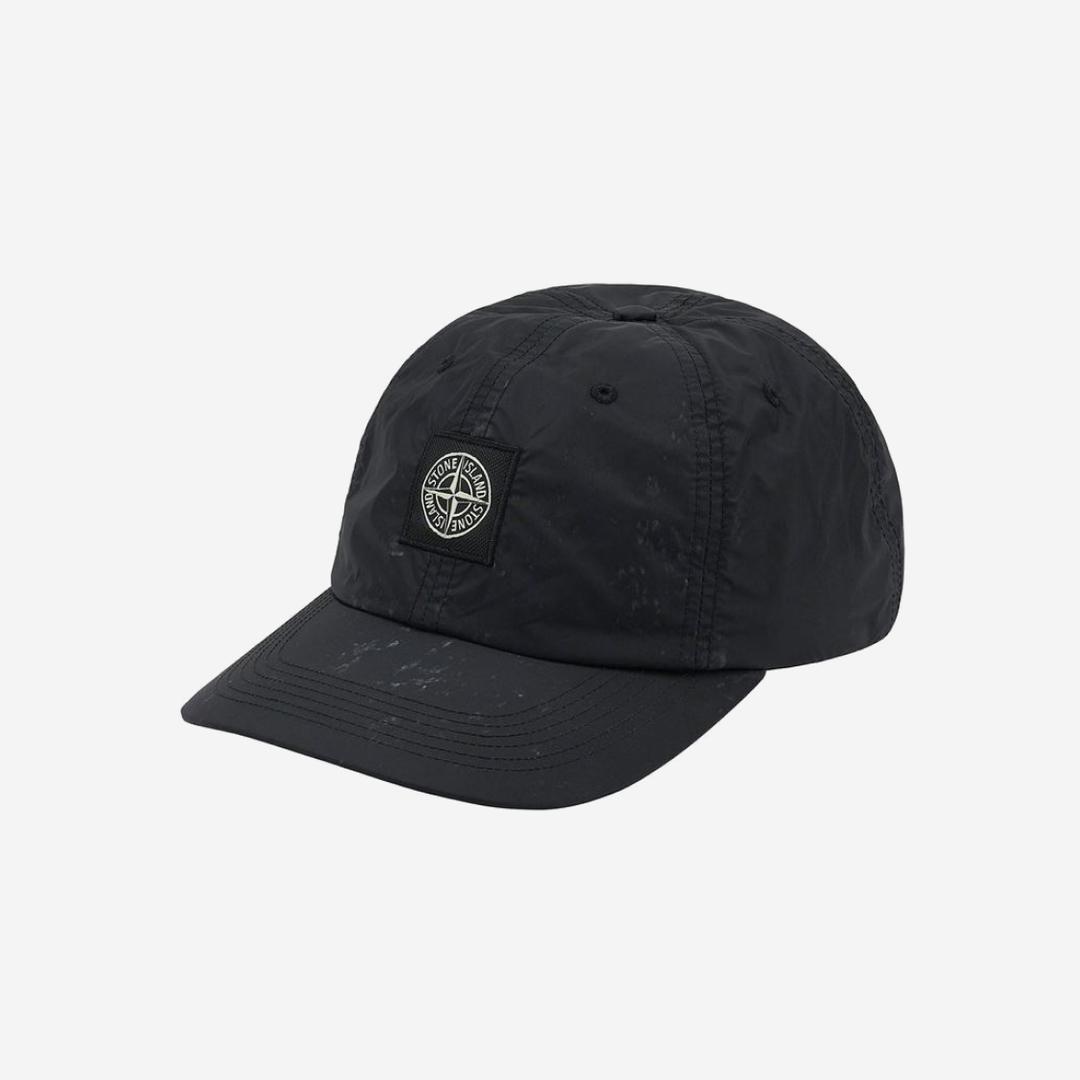 Supreme x Stone Island Painted Camo Nylon 6-Panel Black - 20FW