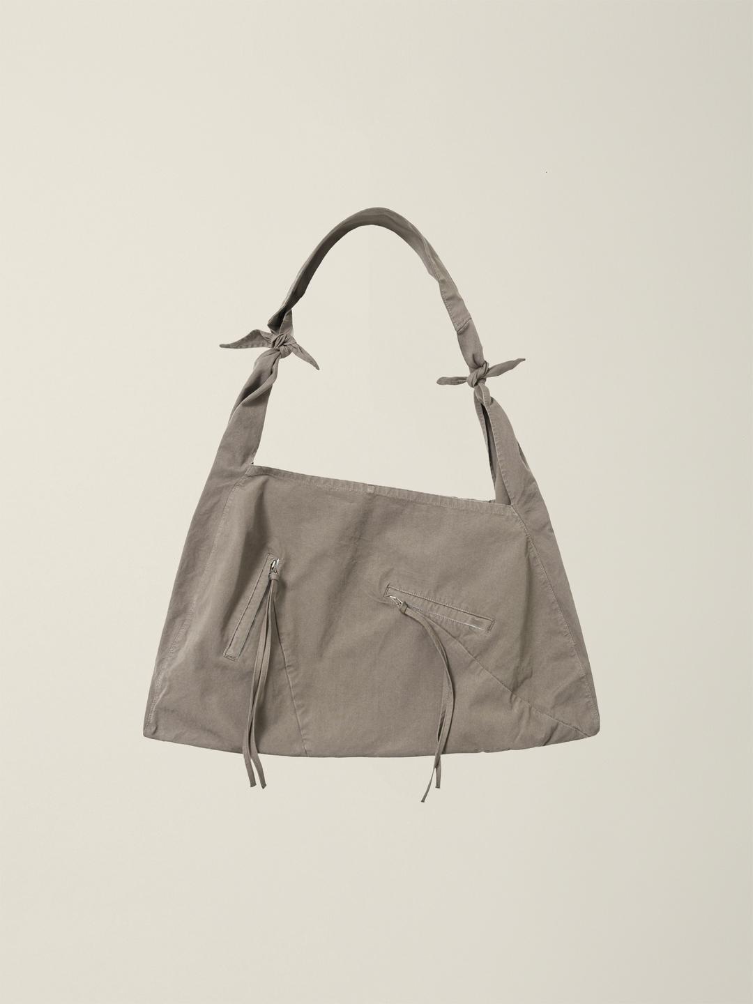 GARMENT DYED 2 WAY STRAP TOTE BAG (LARGE)   MODERN MOCHA