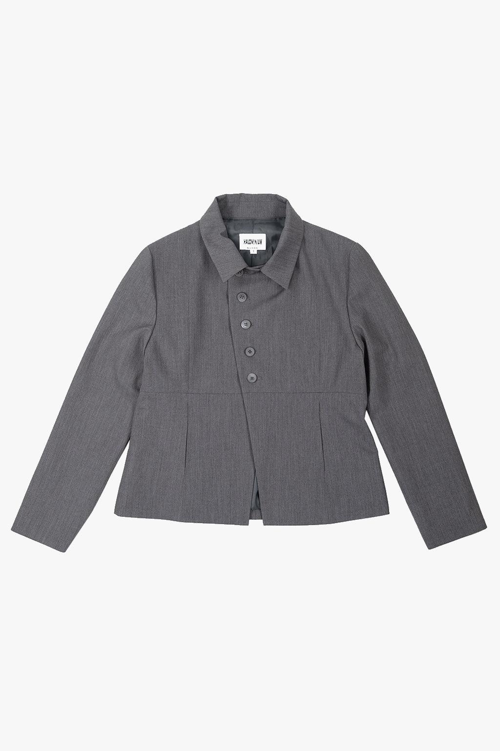 DOUBLE-BUTTON JACKET / GRAY