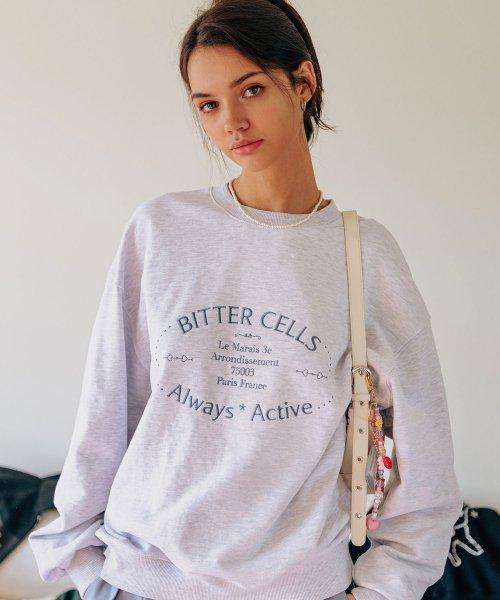 안느 스웻 셔츠-라이트 그레이