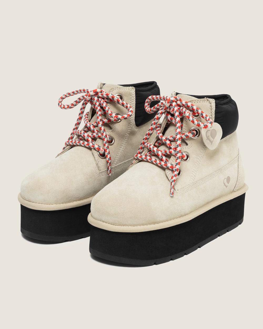 Pookie platform boots_Oatmeal