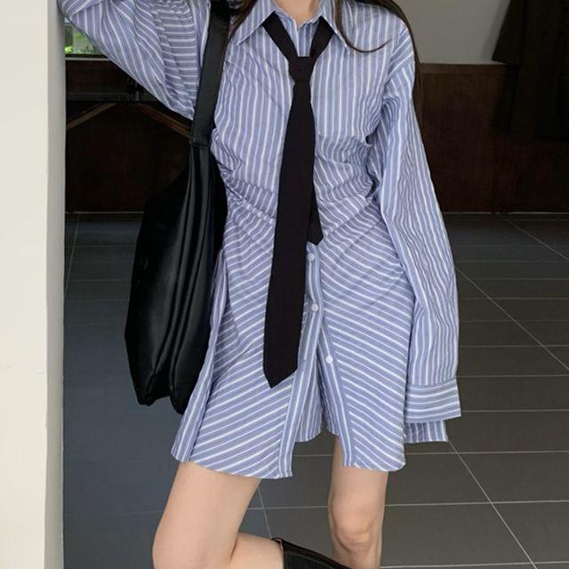 블루 스트라이프 투피스 (set)