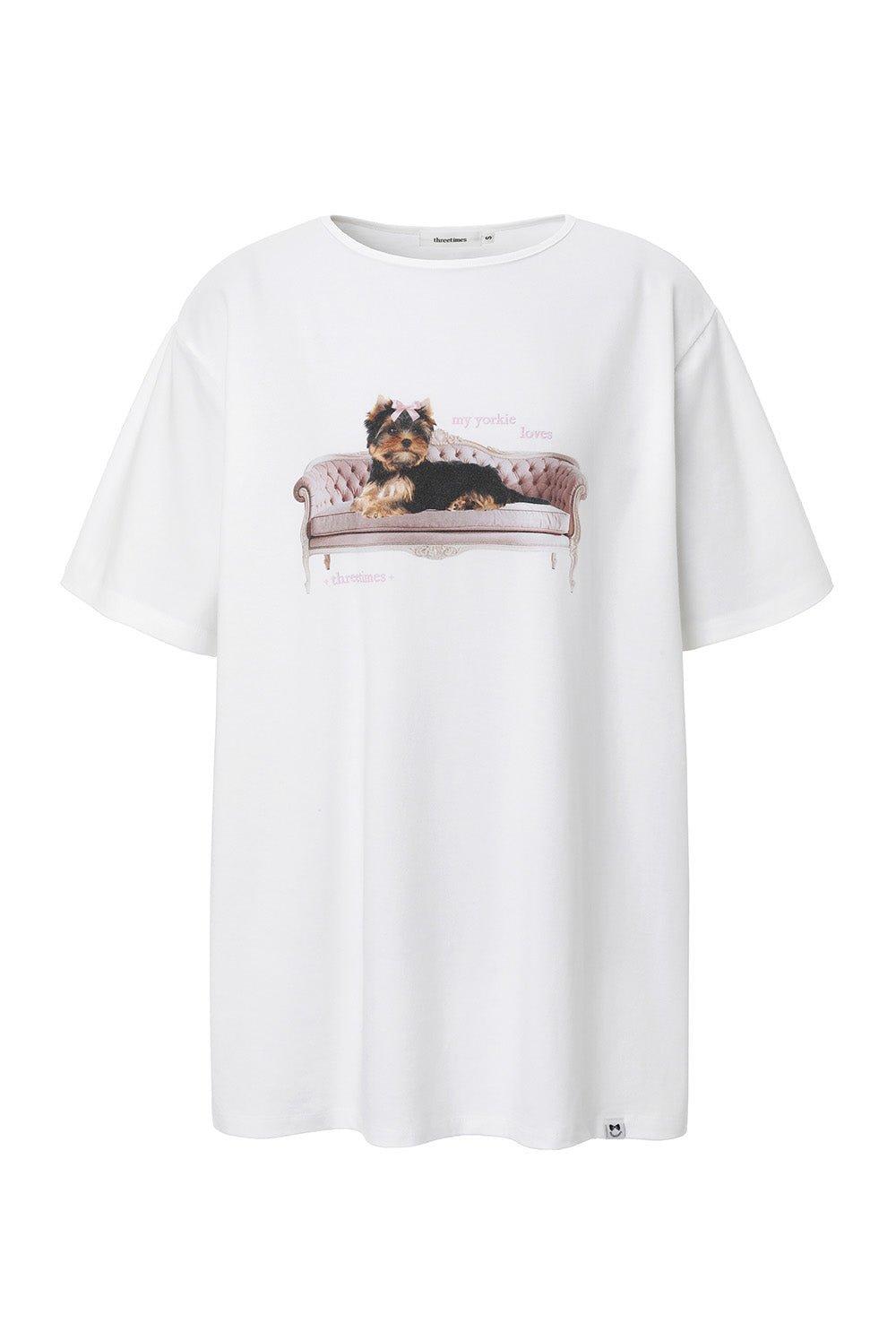 [releasing 02.24 12pm KST] Ribbon yorkie tee