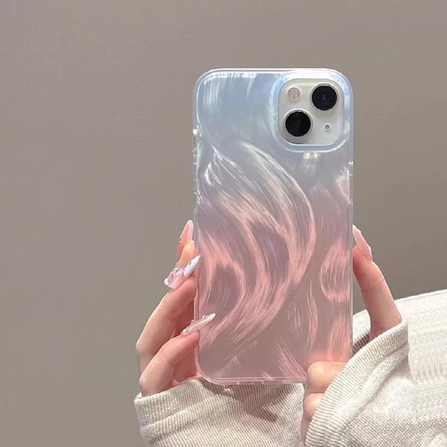 신상❤페더 핑크 그라데이션 아이폰케이스[12 13 14 15 PRO MAX 프로맥스]