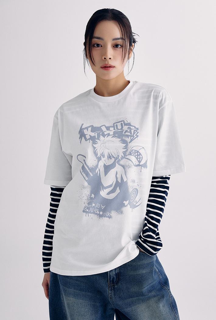 [헌터X헌터] 반팔 티셔츠(WHITE)_SPRLG11U03