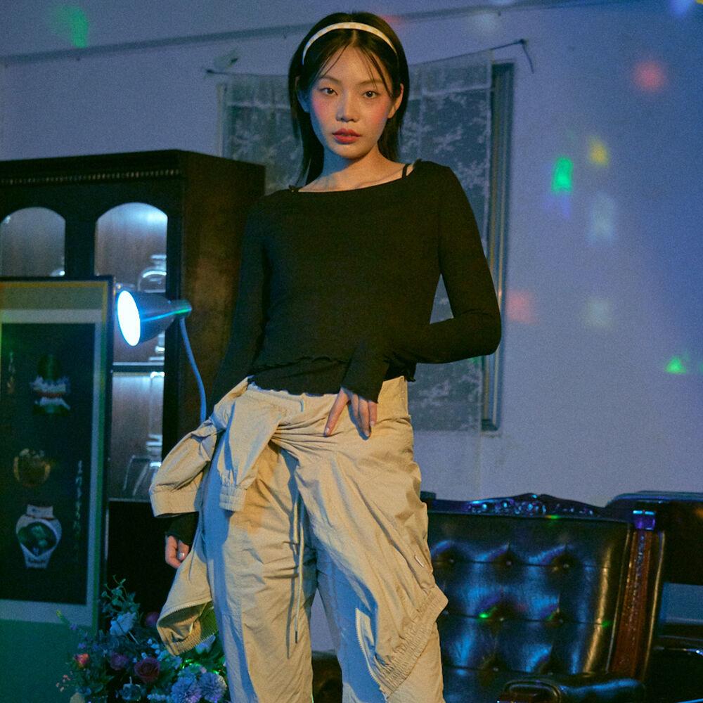 물결나시티셔츠세트 EMBROIDERED SLEEVELESS T-SHIRTS SET