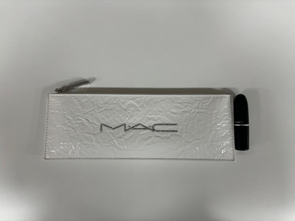[슈슈블리] 맥 화이트 직사각형 유광 파우치