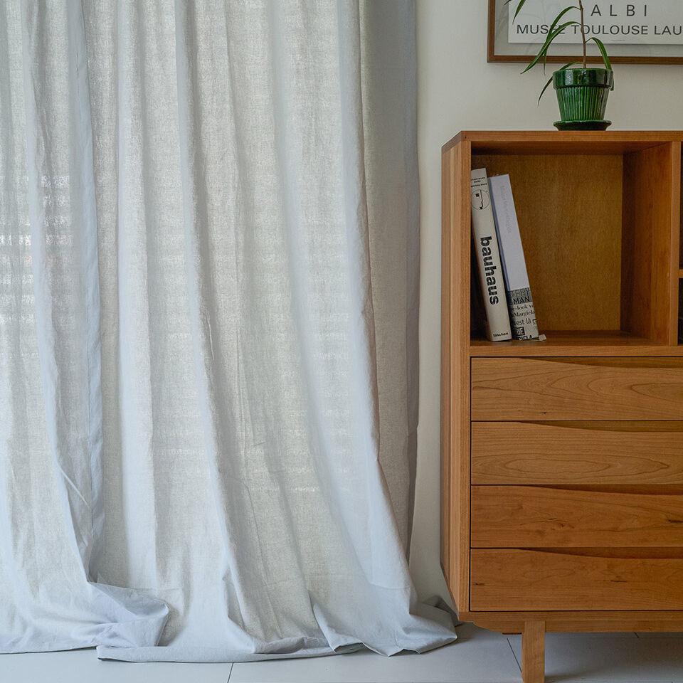 Gray Linen Curtain