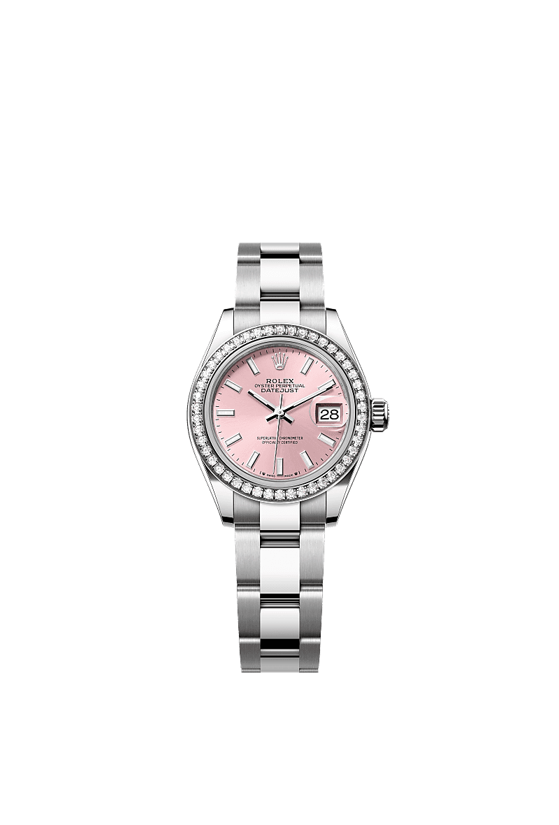 롤렉스 Lady-Datejust 시계: 오이스터스틸과 화이트 골드 - m279384rbr-0002