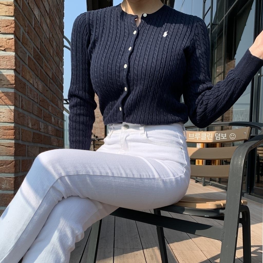 [XL 재고확보] 폴로랄프로렌 걸즈 가디건 헌터네이비 - 성인착용가능 사이즈 [역시즌세일️]