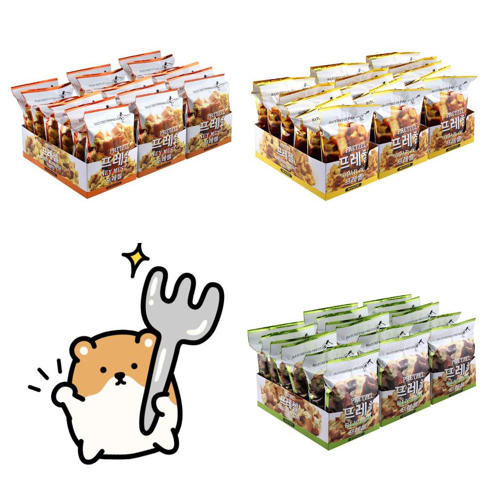 코스트코 프레첼 85g x 18봉 / 프리첼 갈릭버터맛 체다치즈맛 허니향 머스타드맛