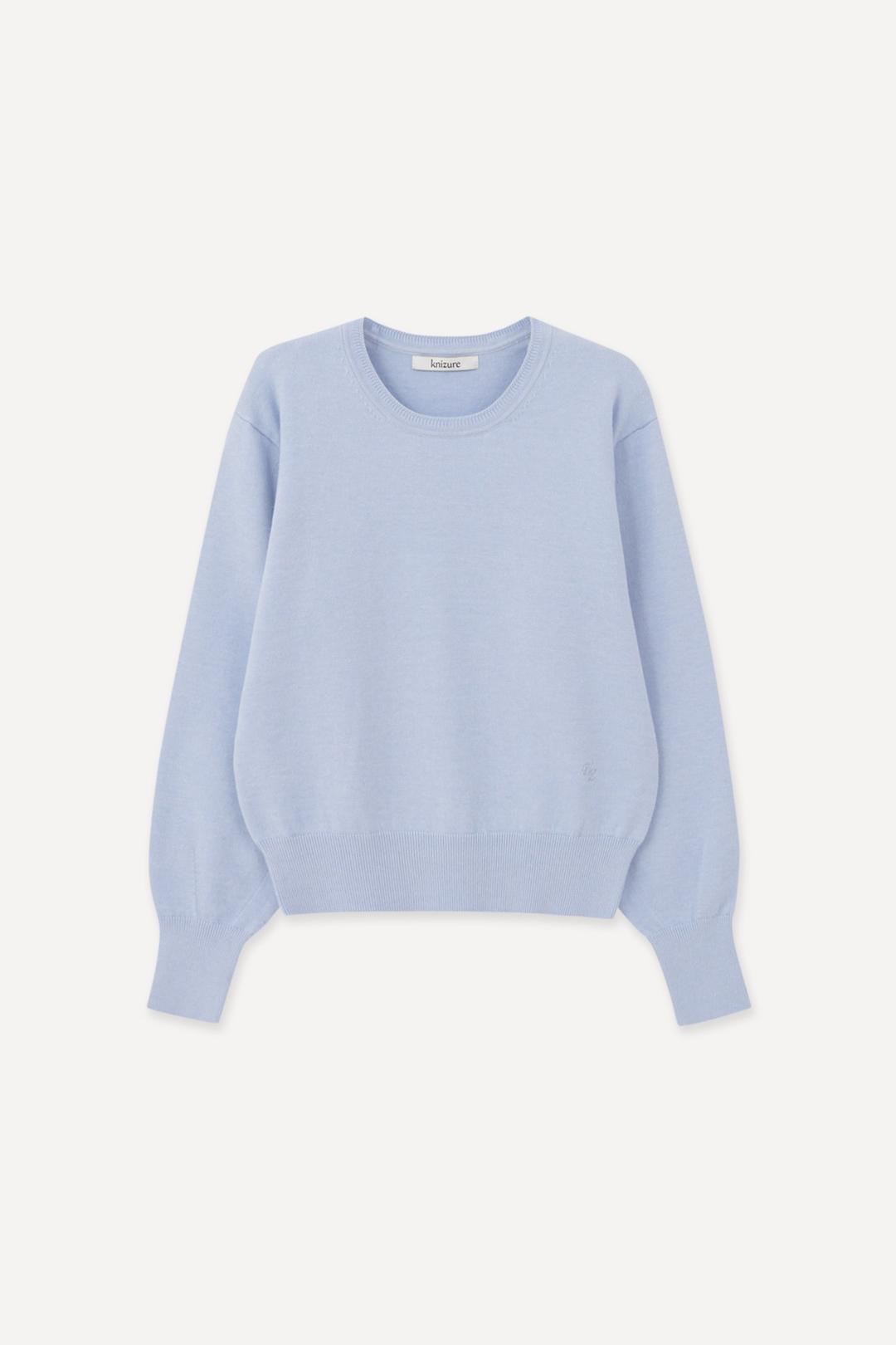 데일리 소프트 라운드 벨 풀오버 _Baby Blue