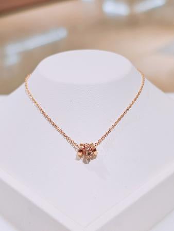 이런 상품 어때요? [다이아미] 14K,18K 로즈 트리플 원형 참 일체형 목걸이 FGQN1108W