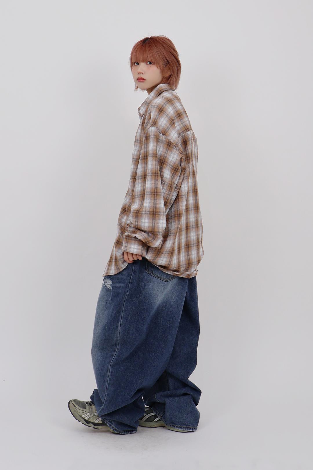 원턱 데미지 벌룬팬츠