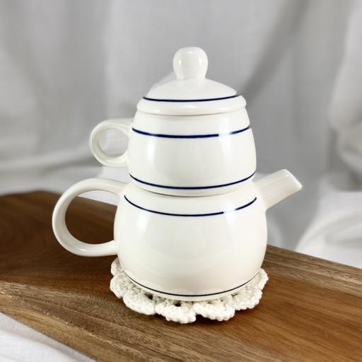 블루라인 핸드페인팅 티포원