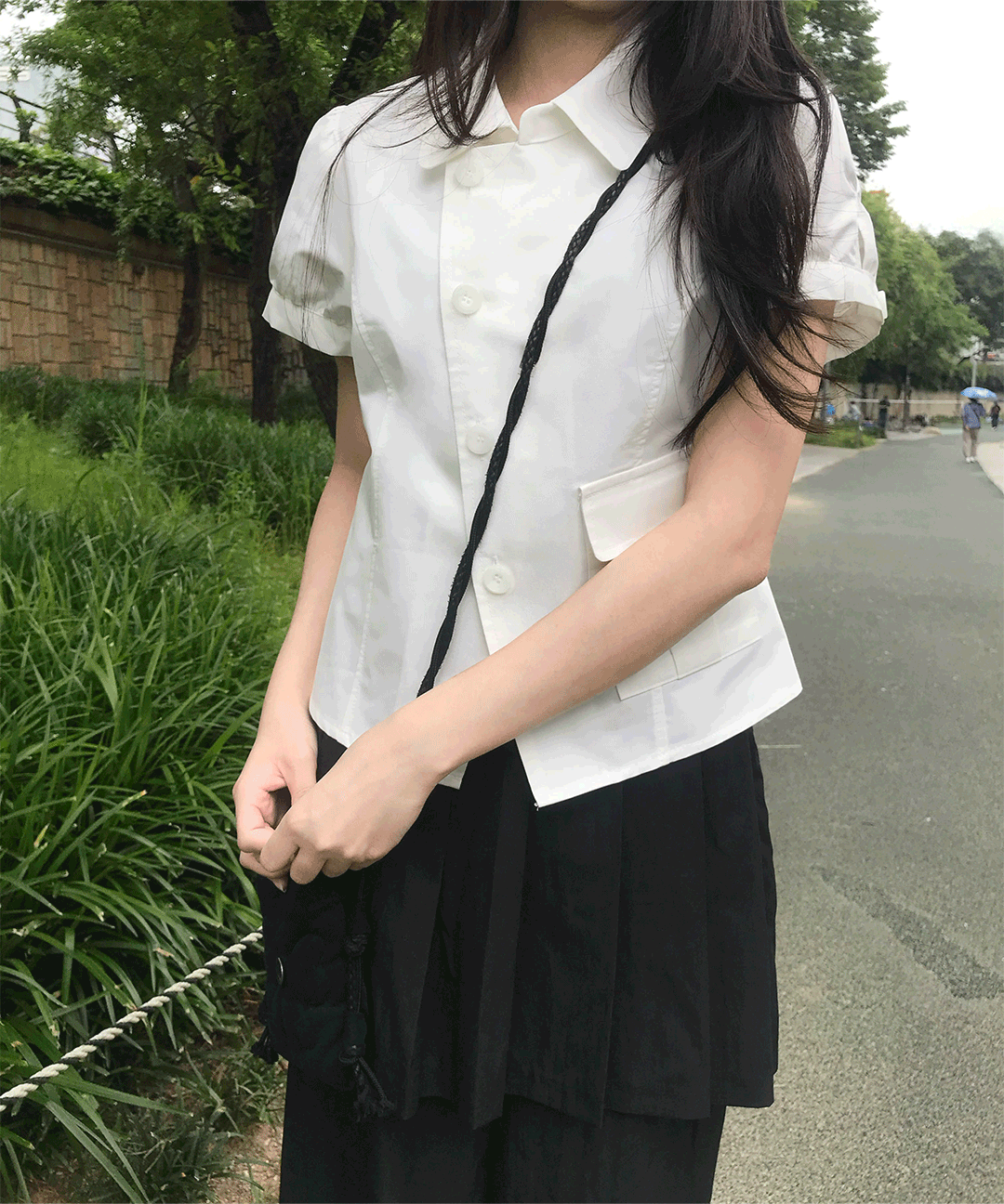 라프엘 퍼프 블라우스