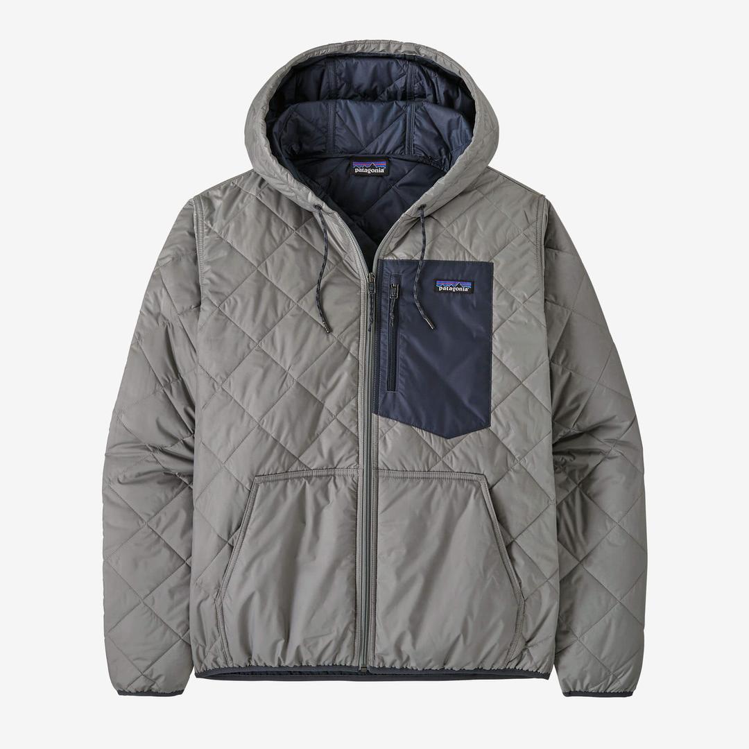 Men's Diamond Quilted Bomber Hoody