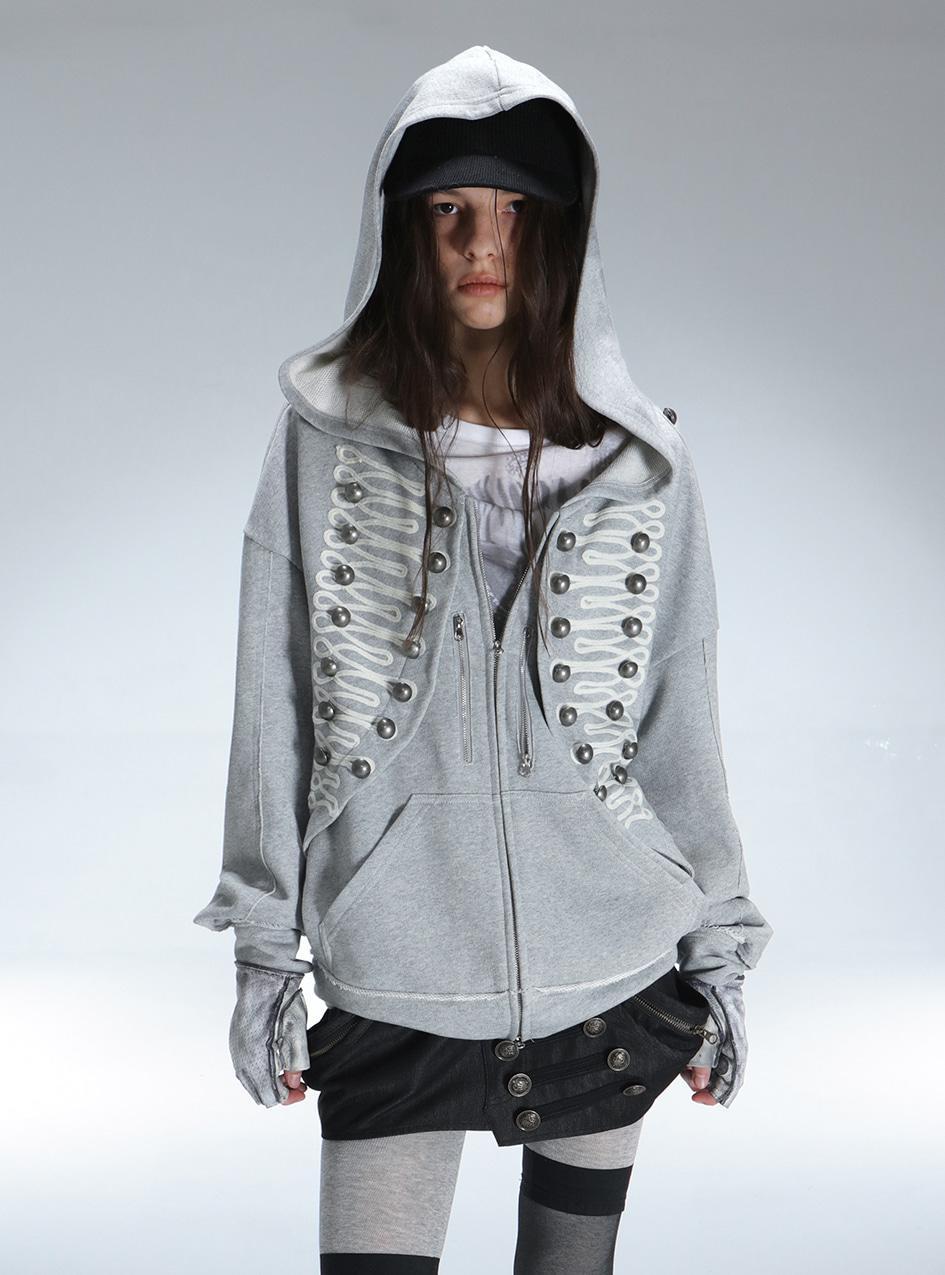 Napoleon Metal Buckle Hoodie (2color)