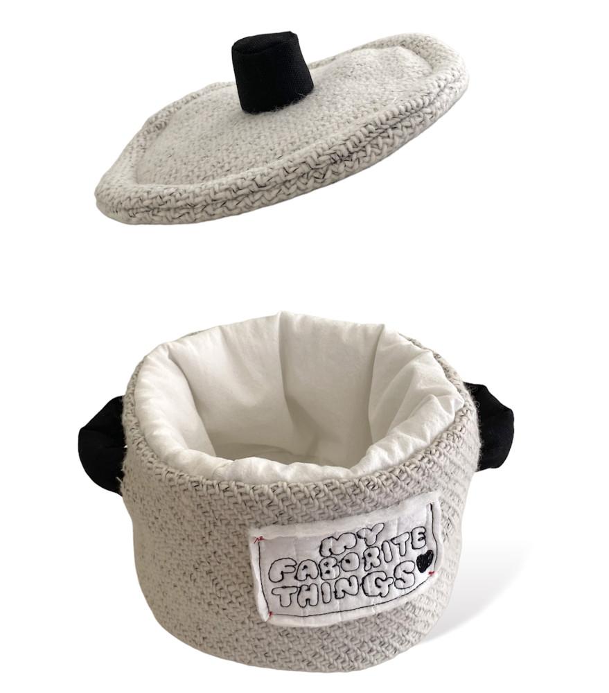 [myfavoritethings] 패브릭 오브제 인테리어 홈데코 소품 냄비 귀여운 바구니 악세사리보관함 패브릭바스켓