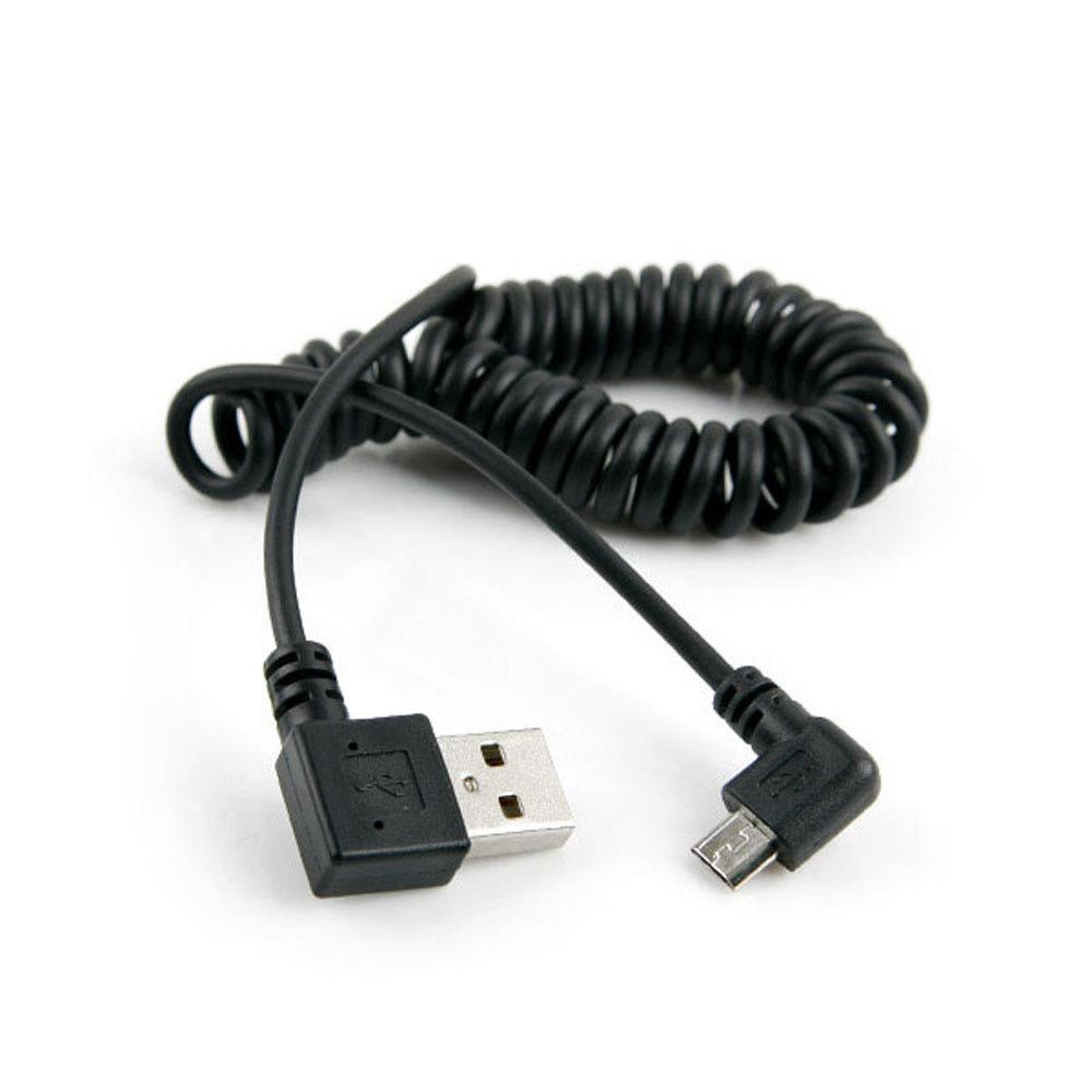 USB2.0 MICRO 5핀 스프링 케이블 30cm NT775