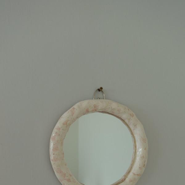 moon mirror - vintage pink
