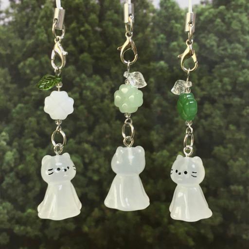 (클로버버전)네코 테루테루보즈 키링☁️