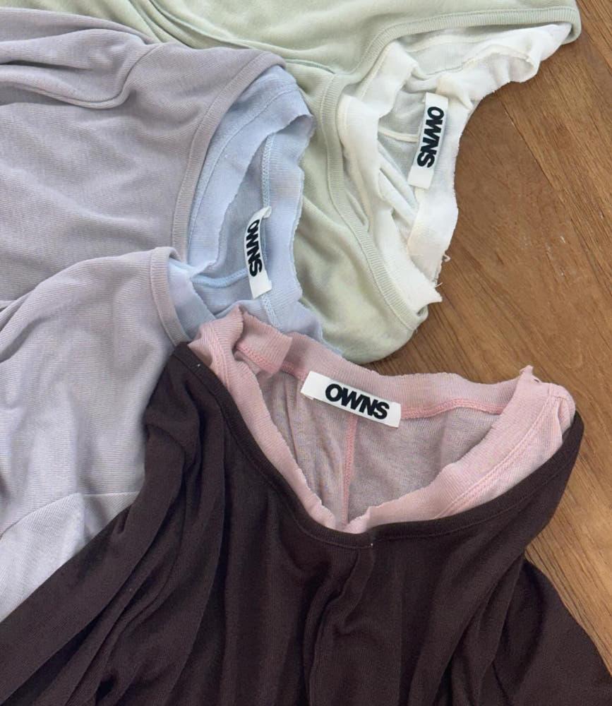 신상) 위드 T ( 이너티,기본티,레이어드티셔츠_블루밍티 )