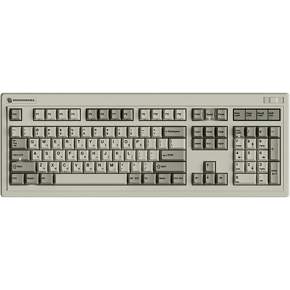 FL ESPORTS OG104 레트로 유무선 블루투스 기계식 키보드 그레이 (저소음고래)