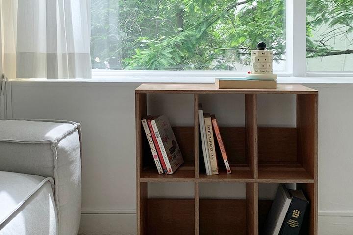 우드 책장 3x2 (세로형)