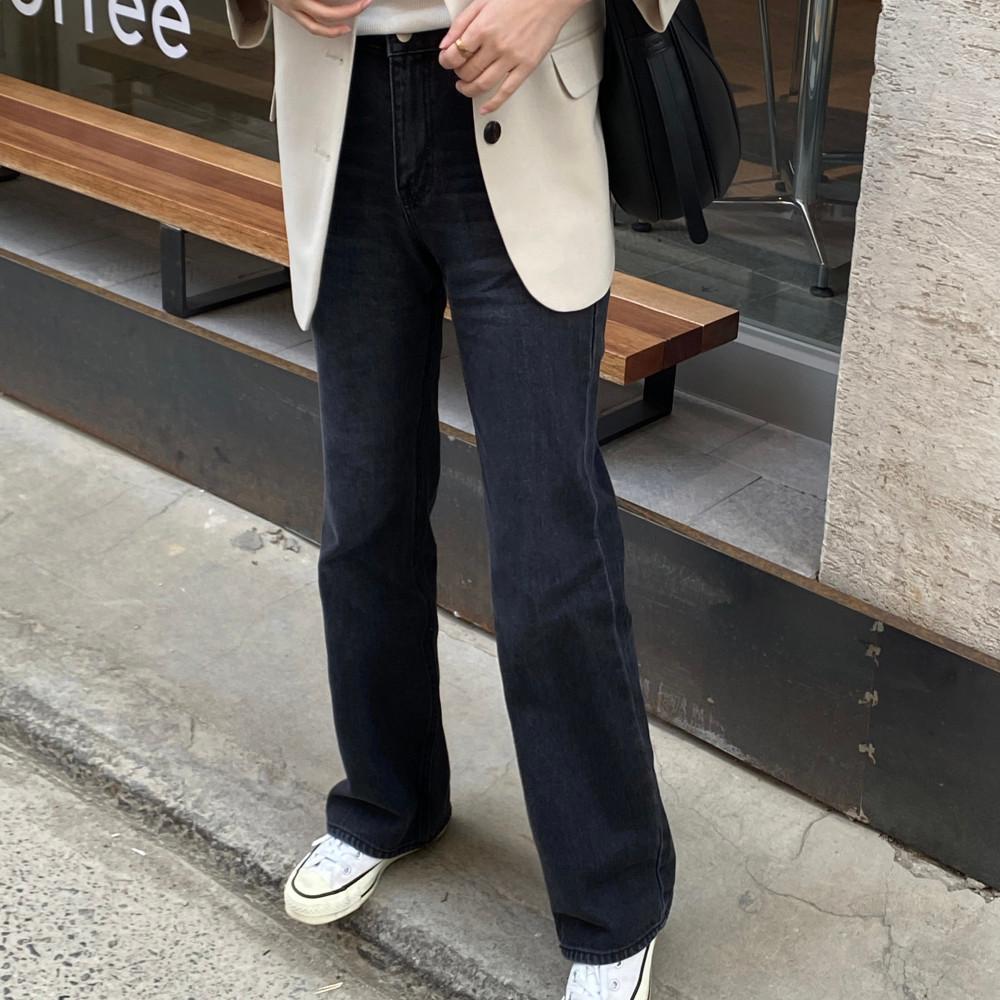 흑청 블랑 데님팬츠