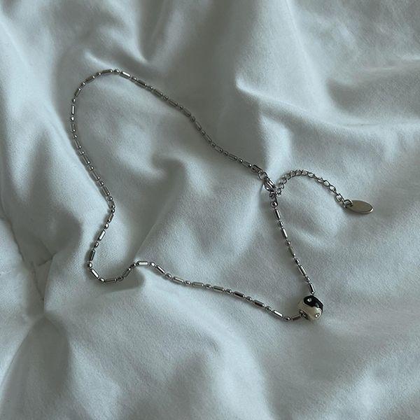 원볼 웨이브 목걸이