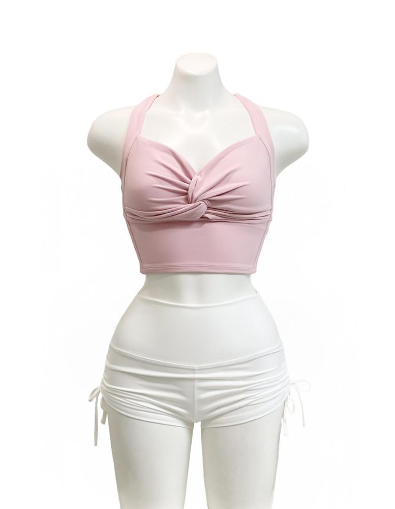 릴리안 밀크핑크 SET 폴댄스 폴댄스의상 폴댄스웨어 폴웨어 요가복 필라테스 요가 운동 복 세트