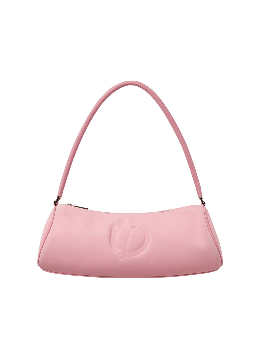 NEOPRENE CYLINDER SHOULDER BAG, PINK