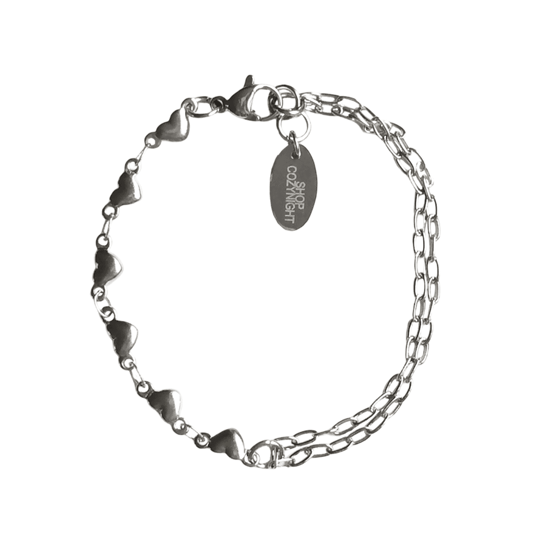 HEART HALF CHAIN BRACELET