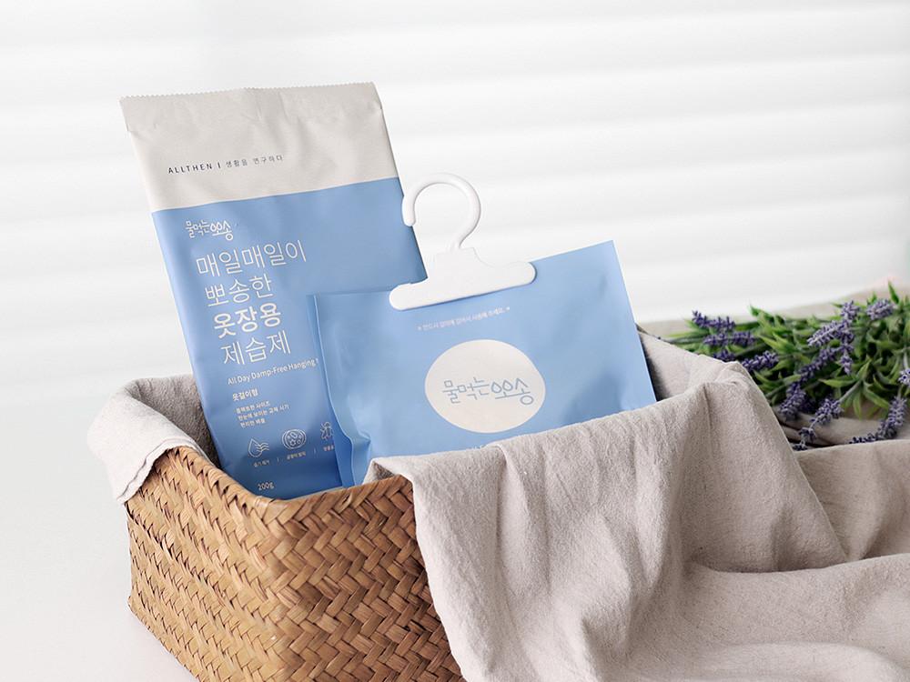 국산 올덴 물먹는뽀송 매일매일이 뽀송한 옷장 제습제 습기제거제 200g 8입/16입