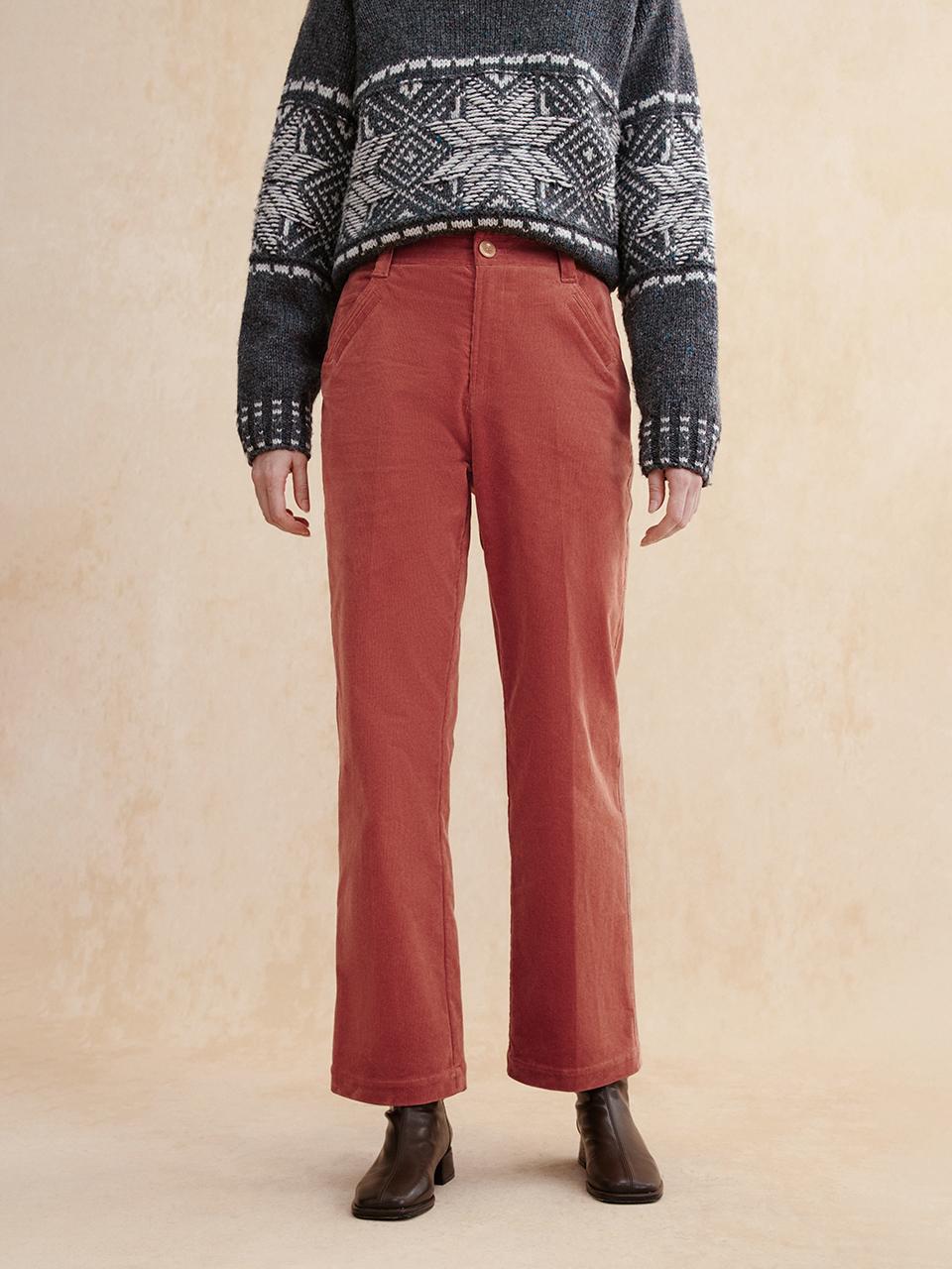 [리퍼브] ANNETTE corduroy pants_burnt brick