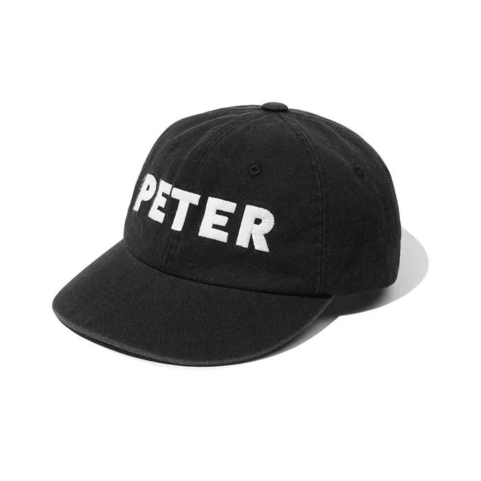 6-PANEL PETER CAP - BLACK
