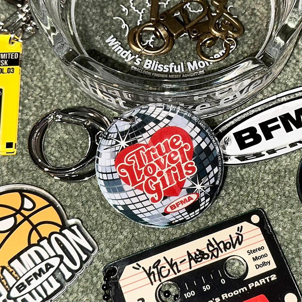 VNTG 레트로 미러볼 아크릴 키링