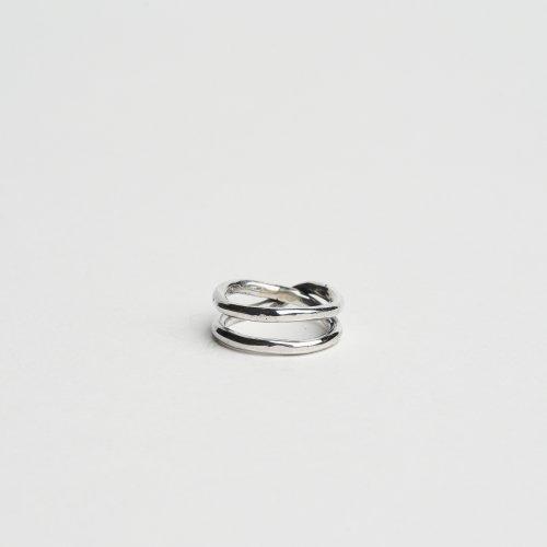 망치터치 2줄 꼬임 반지