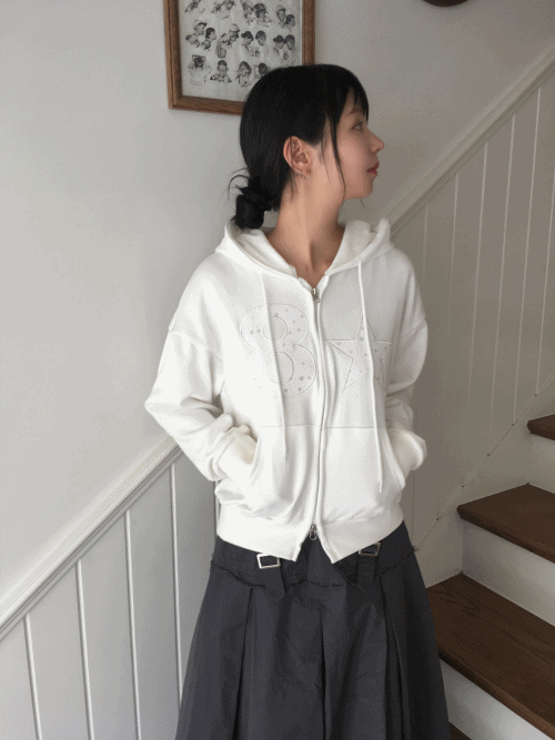 eight star hood zip-up (3c)