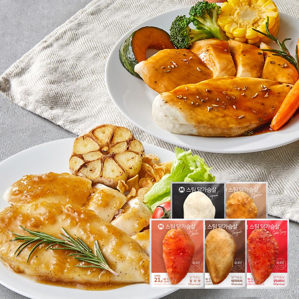 미트리 마이닭 닭가슴살 스팀 오리지널 100g 외 34종 / 스테이크 훈제 슬라이스