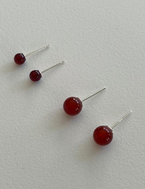 Red Carnelian Earring(4,6mm)