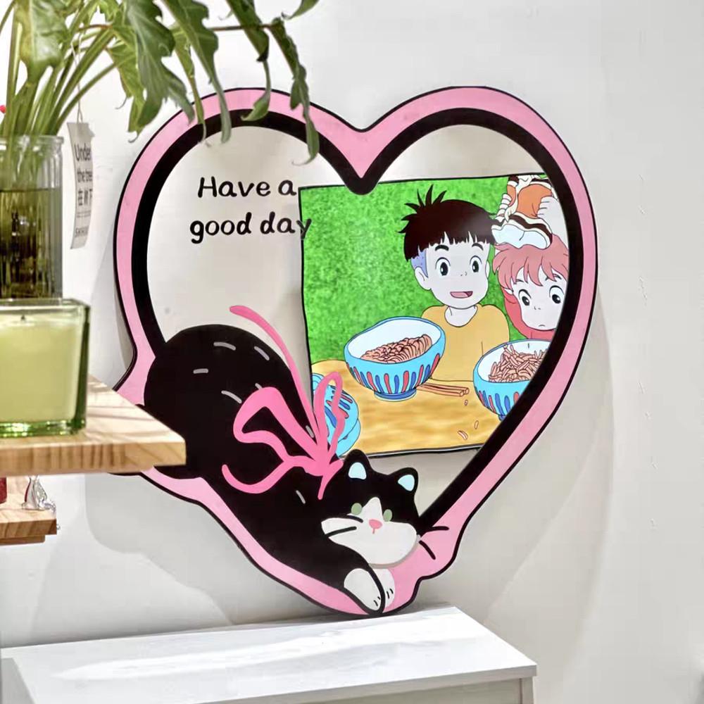 하트 벽거울 4종 귀여운 비정형 현관 거울