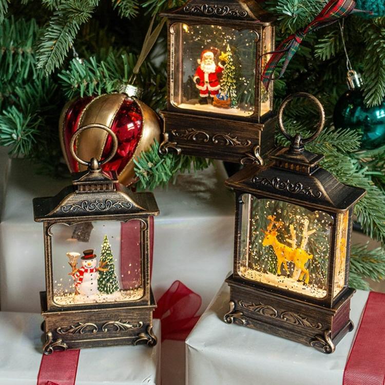 슈앳홈 크리스마스 미니 워터볼 성탄절 스노우볼 무드등 3종